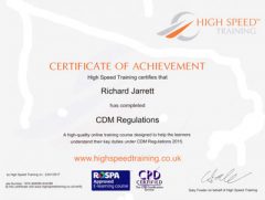 CDM regulations training